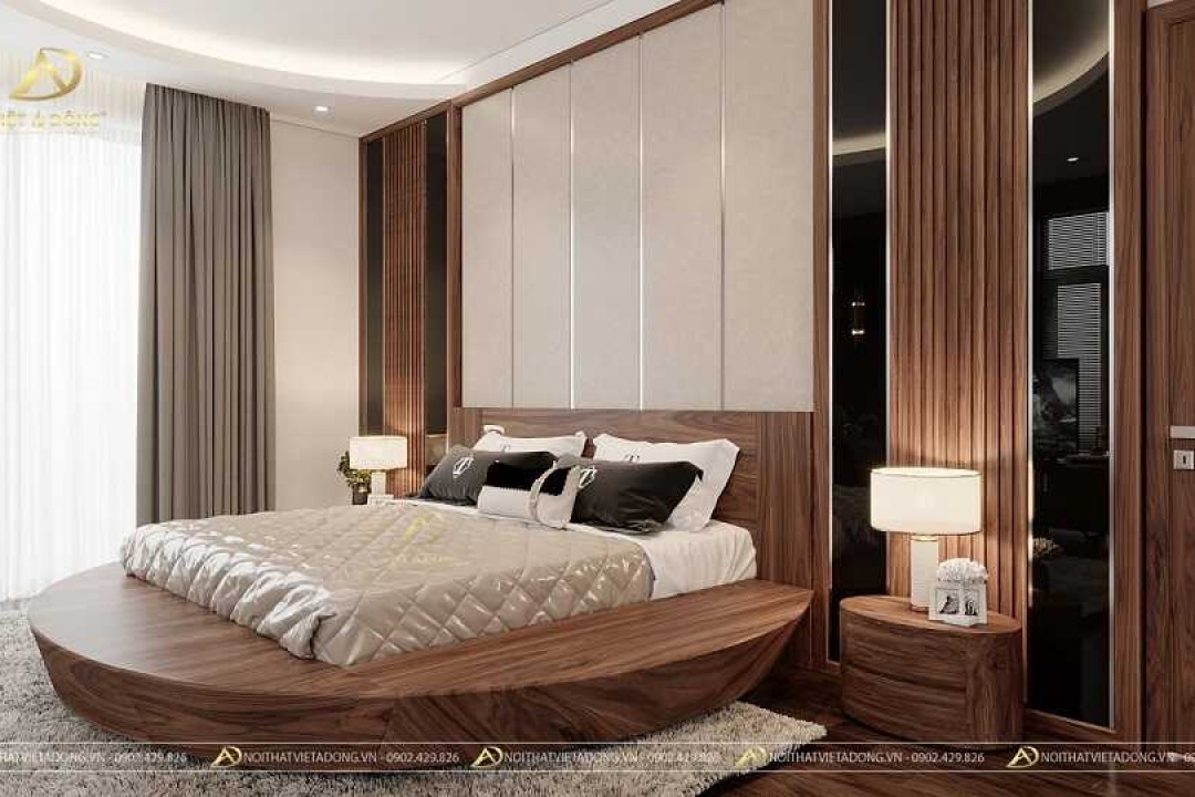 Giường ngủ gỗ óc chó GN-20